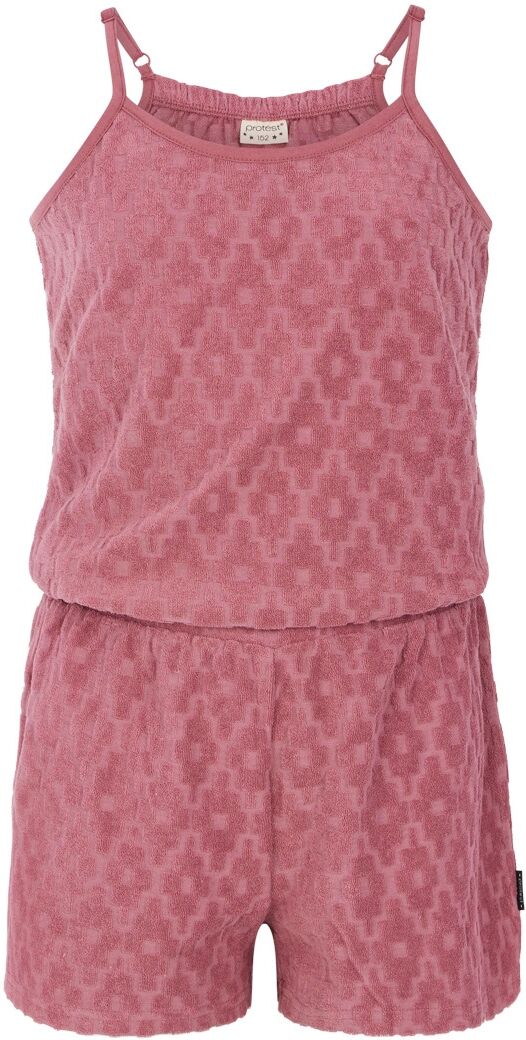 Jumpsuit PROTEST "Jumpsuit PRTSELAH JR", Mädchen, Gr. 104, EURO, pink (deco pink), Obermaterial: 50% Baumwolle CO. 50% Polyester PES., Overalls Jumpsuit deco pink 104, EURO