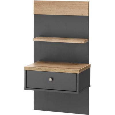 Nachtkonsole OTTO HOME "WESTMINSTER", grau (grau dunkel), B:50cm H:94cm T:35cm, Sideboards, Nachtkonsole, mit 1 Schublade, exclusiv by Otto