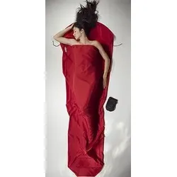 Cocoon MummyLiner Mikrofaser Hüttenschlafsack (Wärmeleistung +3°C / Max. Körpergröße 210cm / Gewicht 0,23kg) - STK - cranberry
