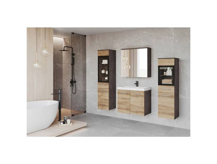 BADEZIMMER LED ca. 140 cm Kastanieeiche
