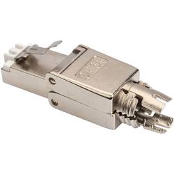 Digitus DN-93634 CAT 6A Feldstecker, RJ45, geschirmt, AWG 22-27, werkzeugfreier Montageanschluss DN-93634 Stecker, gerade Polzahl Sensoren 8P8C Silber 1 St.