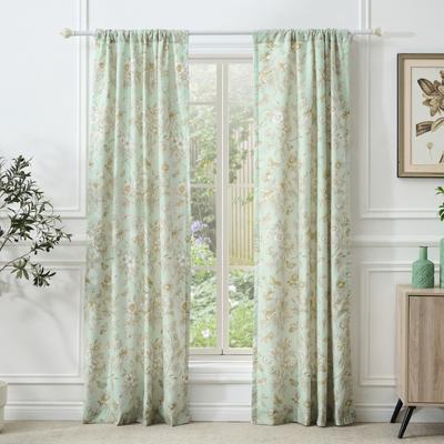 Greenland Home Fashions Olivia Curtain Panels (Set of 2) with Tiebacks - 84-inches