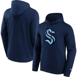 NHL Fanatics Branded Iconic Primary Color Logo Graphic Hoodie – Herren | S Seattle Kraken