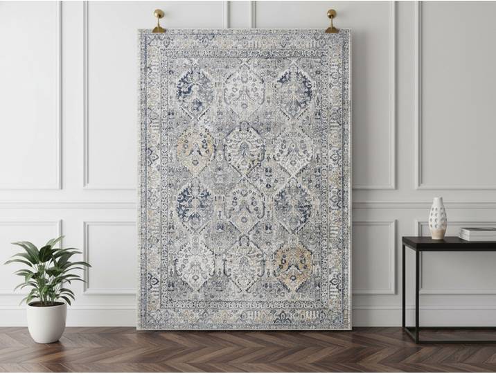 Tapis poils ras RANYA vintage