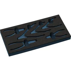 Werkzeugmodul Leereinlage 1/3-Modul 2000 871 242 6-tlg.TECWERK