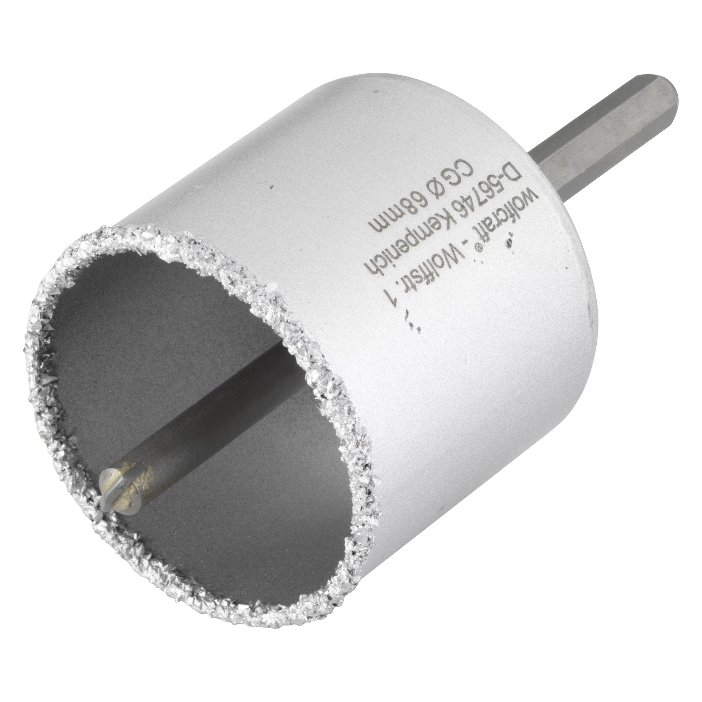 wolfcraft 1 Bohrkrone HM m. Schaft u. Bohrer ø68mm (8 mm) (3896000)