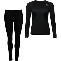 WITEBLAZE Luca Seamless Unterwäsche-Set Damen 9000 - schwarz L