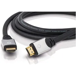 Oehlbach HDMI (Typ A) — HDMI (Typ A) (7.50 m), Videokabel, Schwarz