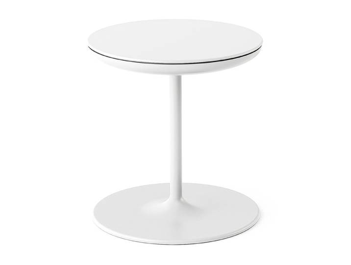 ZANOTTA table basse de rangement TOI (Talc - Polyuréthane, contreplaqué d'aluminium)