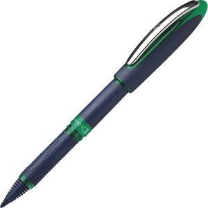 Schneider Tintenroller One Business 183004, Gehäuse grün/dunkelblau, 0,6mm, Schreibfarbe grün