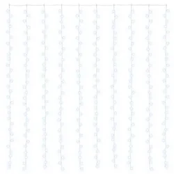 vidaXL Lichtervorhang Transparent 300 x 300 cm PVC 300 LEDs 42053488