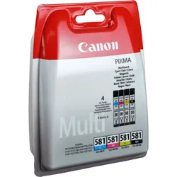 4 Canon Tinten 2103C007 CLI-581 Multipack KCMY