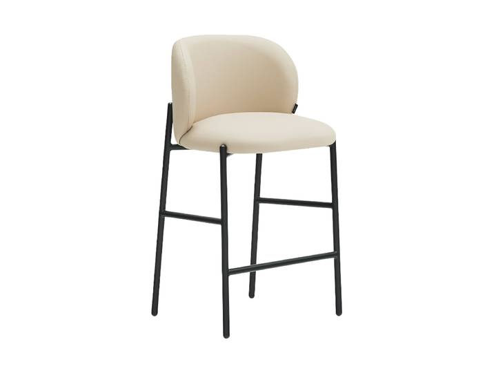 Premium Barstuhl „Mogi“ Kunstleder Beige Teulat