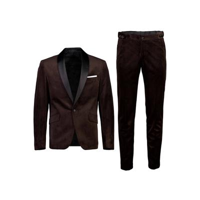 Anzug LINDBERGH "Anzug Relaxed Fit", Herren, Gr. 50, Normalgrößen, braun, Obermaterial: 100% Polyester. Futter: 100% Polyester, unifarben, Anzüge