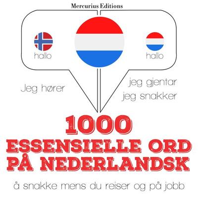 1000 essensielle ord på nederlandsk - JM Gardner, Audio, 9782821124103