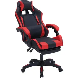 HTI-Living Krit Eco, Gaming Stuhl, Schwarz, Rot