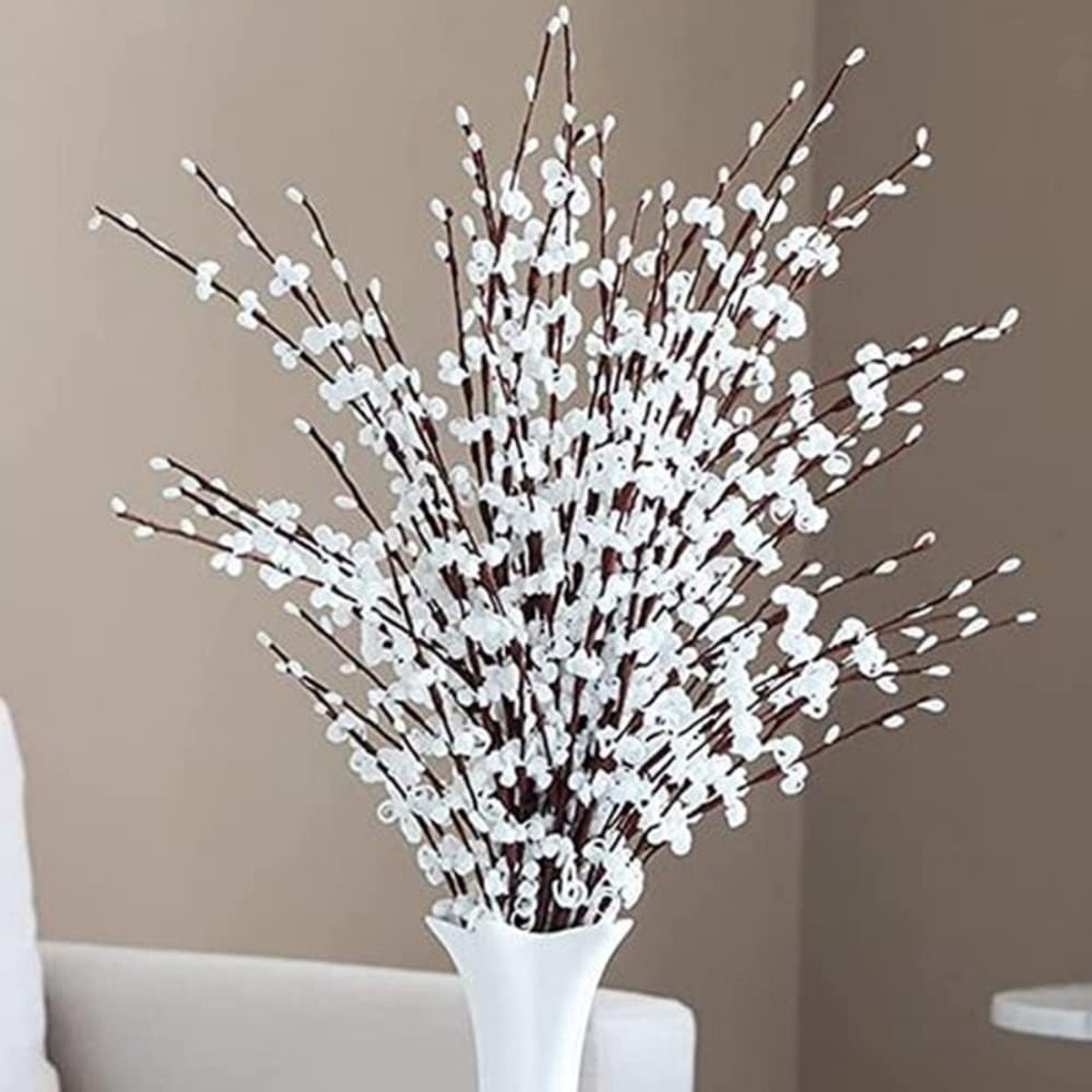 10 stuks Jasmijn kunstbloemen voor decoratie, 75 cm lang