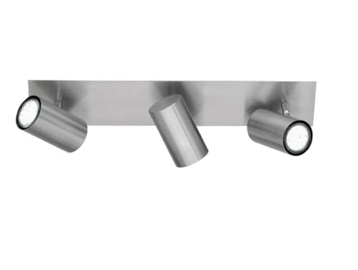 Trio-Leuchten 802400307 Spot\, Marley 3xGU10\, max.35\,0 W Corps: Metal\, Nickel Mat\, L:48\,0 cm\, L:9\,0 cm\, H:15\,0 cm IP20