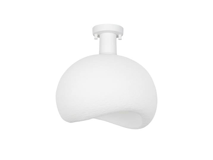 Plafonnier en métal Yontu - 34 x 29 x 33 cm - Blanc