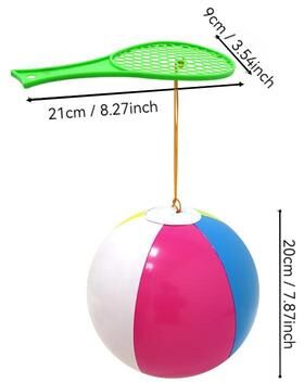 Perfect Picks Market Interactive Bouncing Ball Toy Set Fun Stress Relief For Kids, Colorful Inflatable Balloons For Outdoor Play green