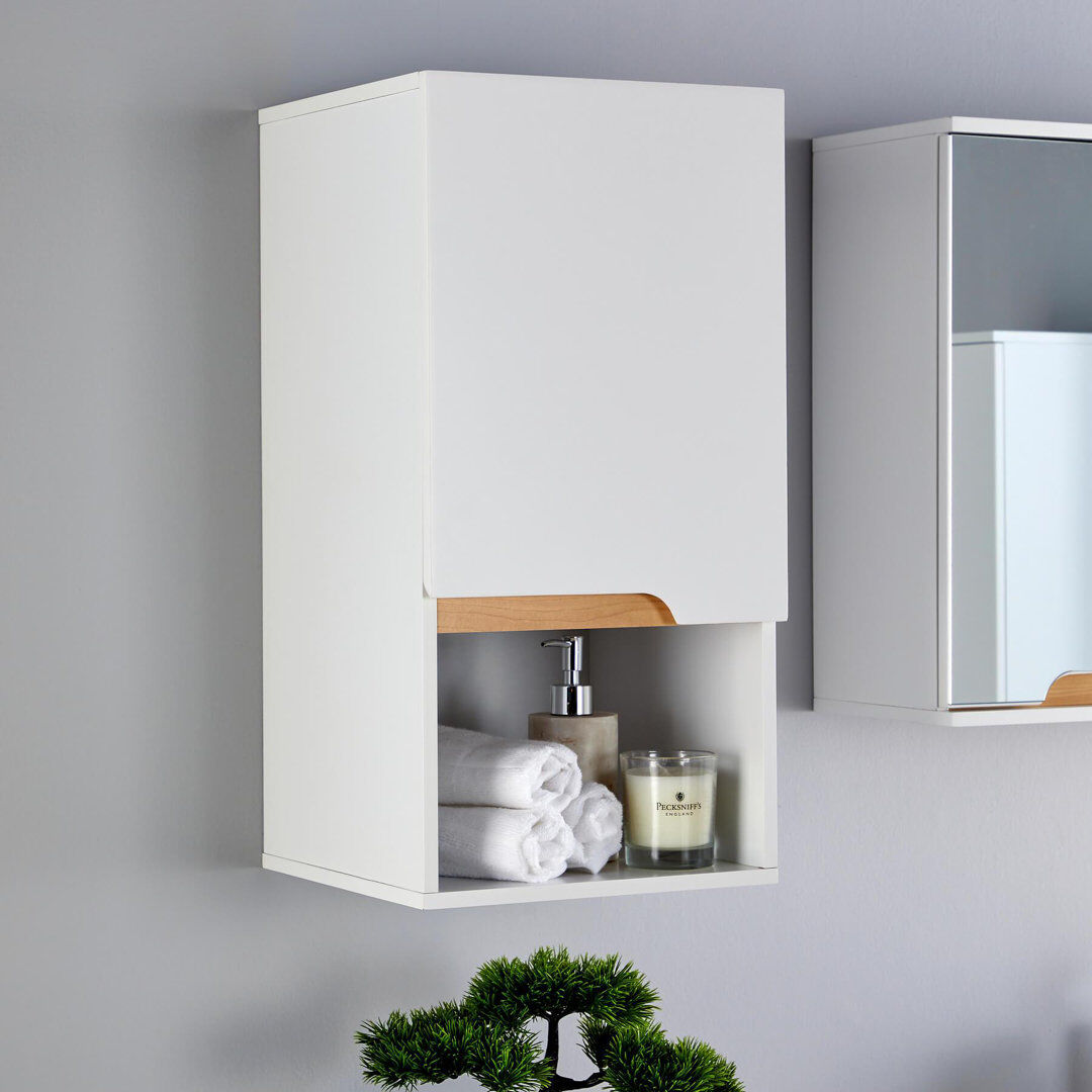 Zipcode Design™ Florence Bathroom Cabinet White 60cm H X 40cm W X 30cm D
