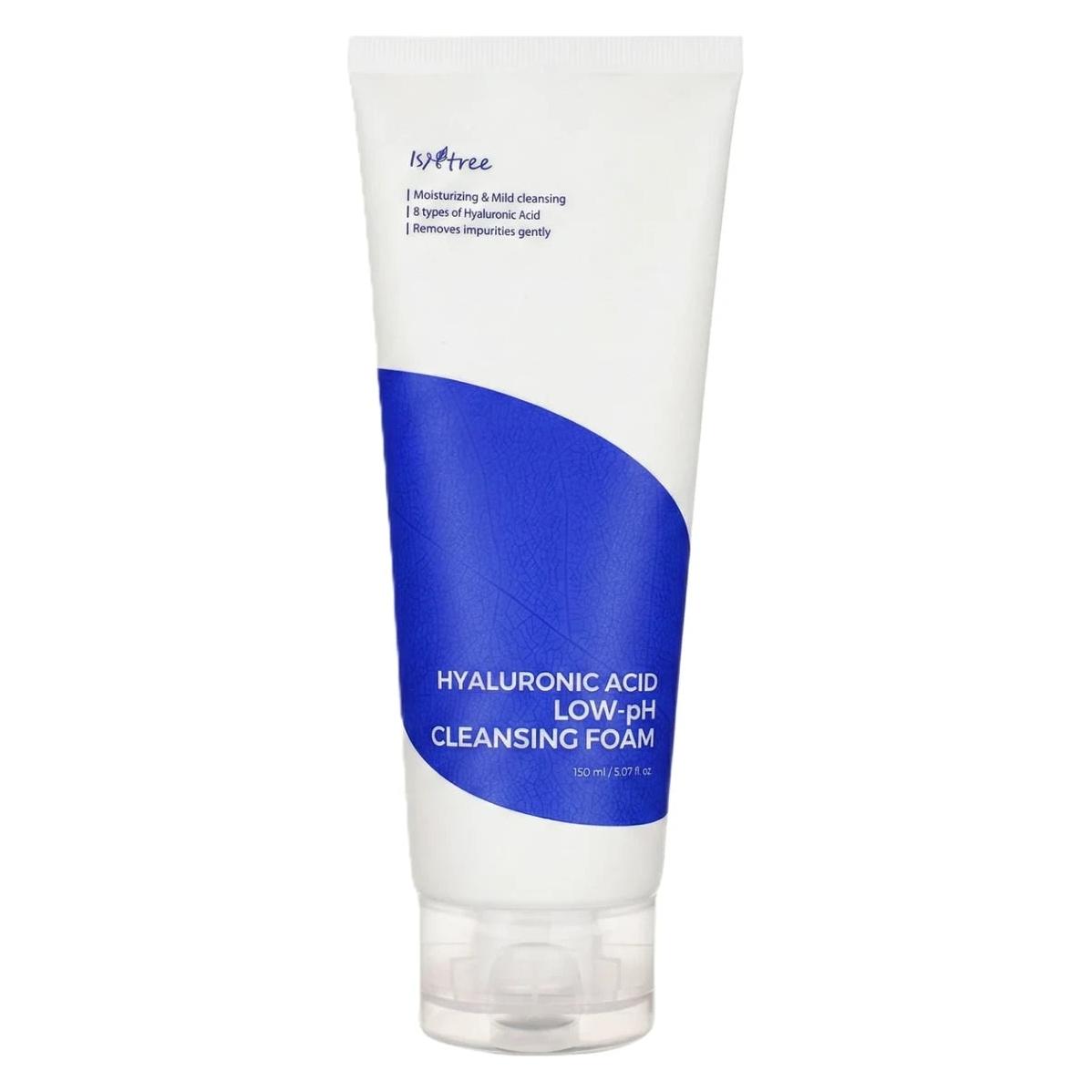Isntree Hyaluronic Acid Low pH Cleansing Foam 5.07 fl.oz - Creamy Texture for Dry and Neutral Skin (Reinigungstücher Gesicht, 220 g) (8809686389391)