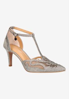 Women's Lisha Pumps by J. Renee in Pewter (Size 7 M)