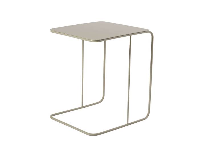 table d'appoint en métal Poet 47 x 46 x 57 cm - Taupe