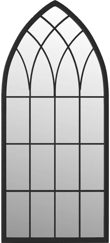 Fleur De Lis Living Niobrara Flat Mirror Black 70cm H x 30cm W