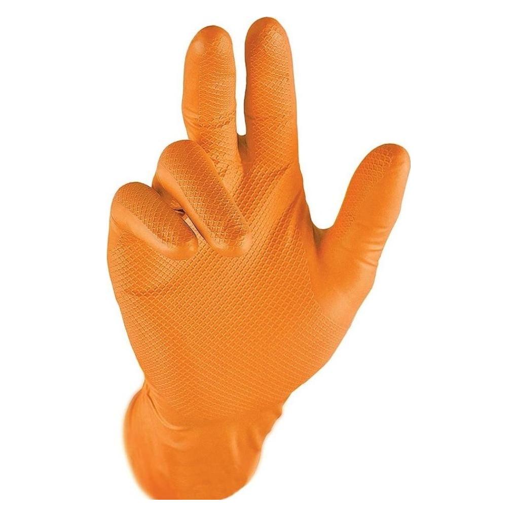 Grippaz 246 Orange Nitrilhandschuhe 50 Stück O (M) (GRP-246OR-02)