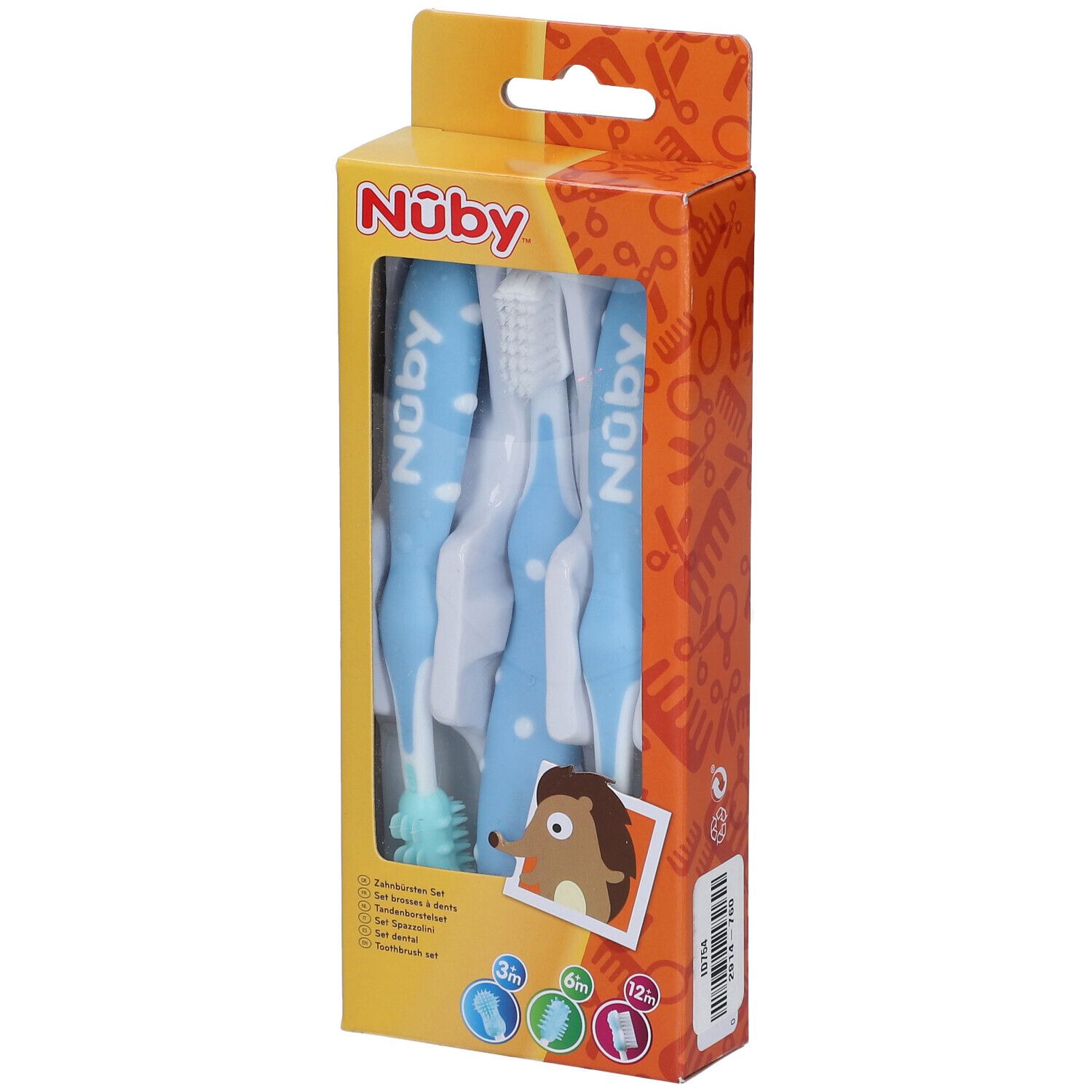 Nuby Tandenborstel Set 3 Stappen 1 St Zahnbürste