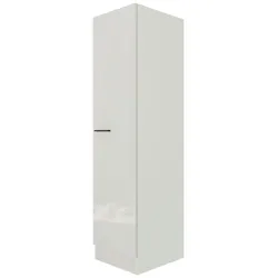 Geschirrschrank in Lichtgrau glänzend