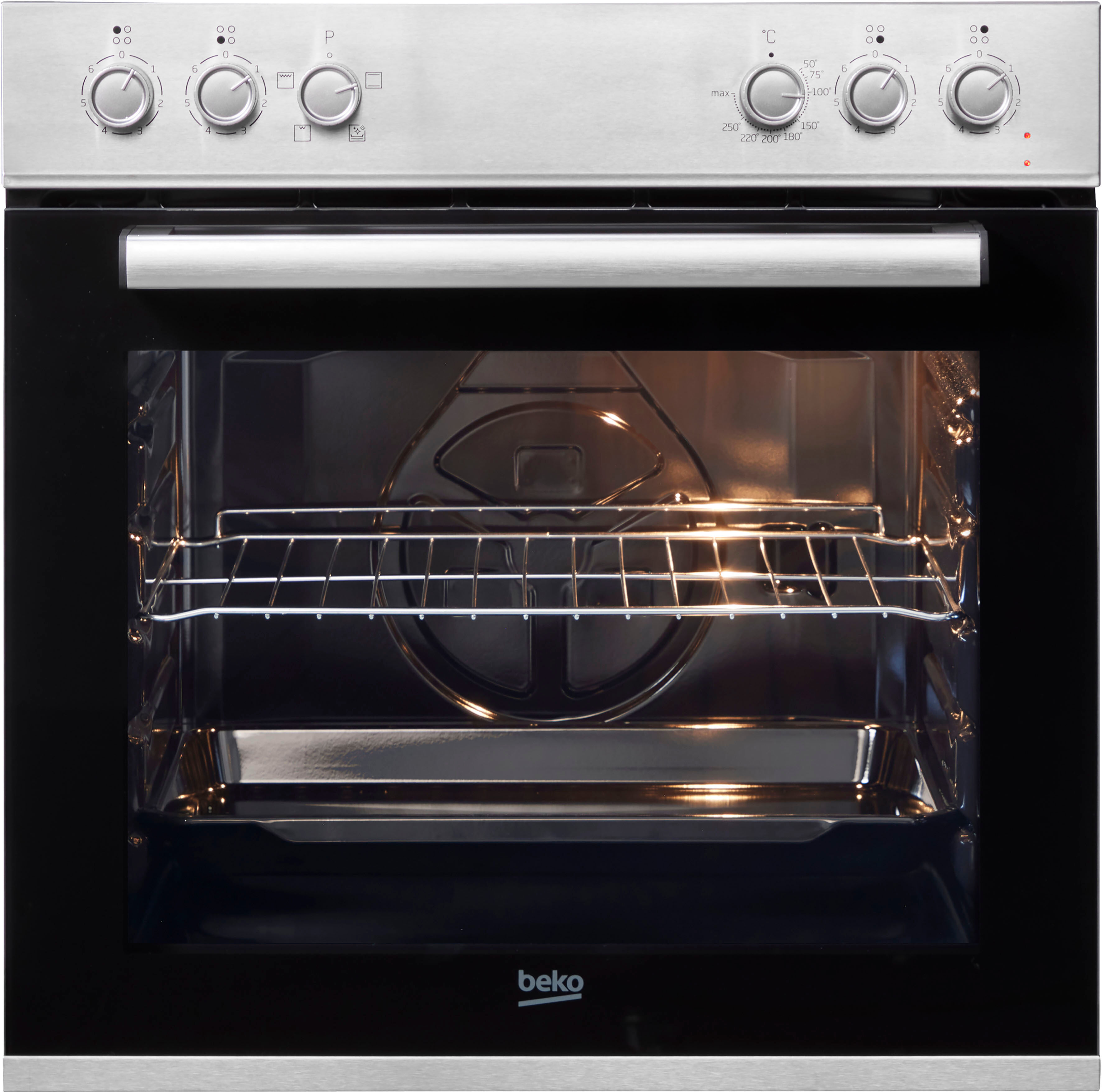 Beko Elektro-Herd-Set "BBUC12020X", Energieeffizienz: A, silber (silberfarben), Herdsets, SteamShine – Die Dampfreinigung des Backofens, Elektro-Herd-Set