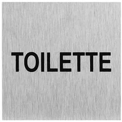 ProPlus SF_972063 Aluminium Türschild "Toilette" 60x60mm Tür Schild