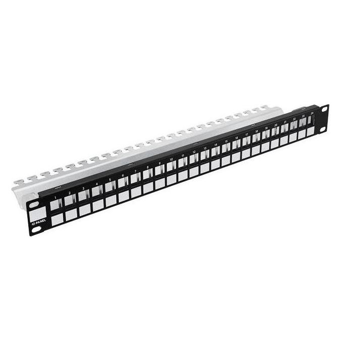 Stalflex Modular patch panel 24-Port 19" 1U Black PPM19-1U-24P-B (PPM19-1U-24P-B)