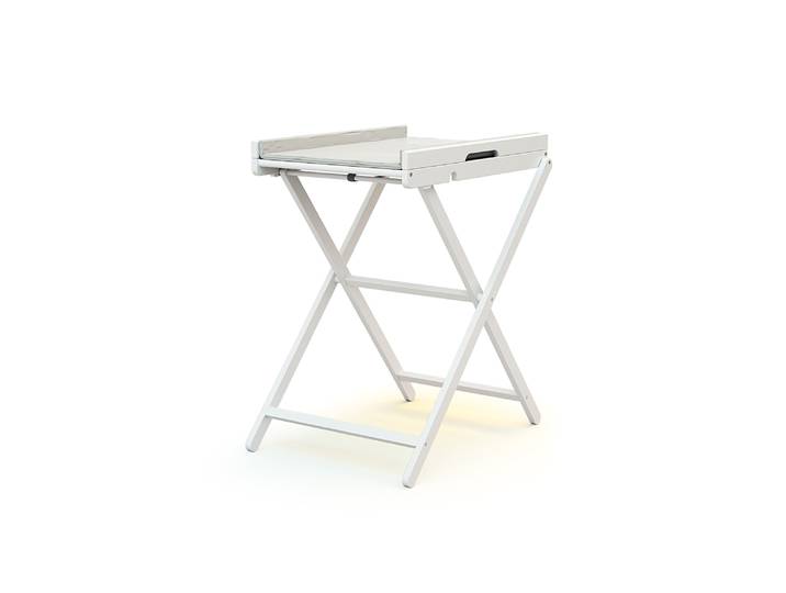 WEBABY - Table à langer pliante en bois ESSENTIEL Blanc