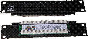 Datacom patchpaneel 10 inch UTP cat5e 8 poorten 1U