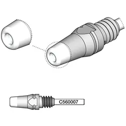 JBC Entlötspitze Serie D530, D530007/2.4 mm, 4.8 mm, Pincleaning (Entlötspitze), Lötgerät Zubehör