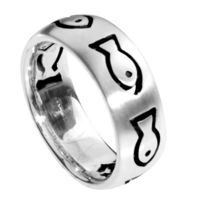 Fingerring OSTSEE-SCHMUCK "Ostsee-Schmuck Ring Fisch Ring Fisch" Gr. 58, silber, Fingerringe, Damen, 58 (18,5), Silber 925 (Sterlingsilber), Fingerring