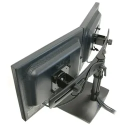 Ergotron DS100 Standfuß für zwei Monitore horizontal angeordnet