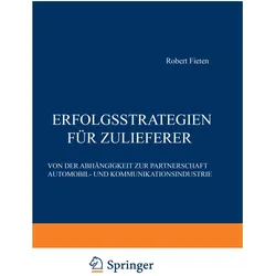 Erfolgsstrategien für Zulieferer, Fachbücher von Robert Fieten