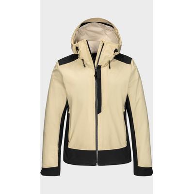 Outdoorjacke SCHÖFFEL "2L Jacket Style Refoca WMN", Damen, Gr. 40, beige (4085, beige), Oberstoff: 100% Nylon. (Membran: Polyurethan). Futter Ärmel: 100% Polyester. Futter Seitliches Rückenteil: 100% Polyester. Futter Oberes Vorderteil: 100%...