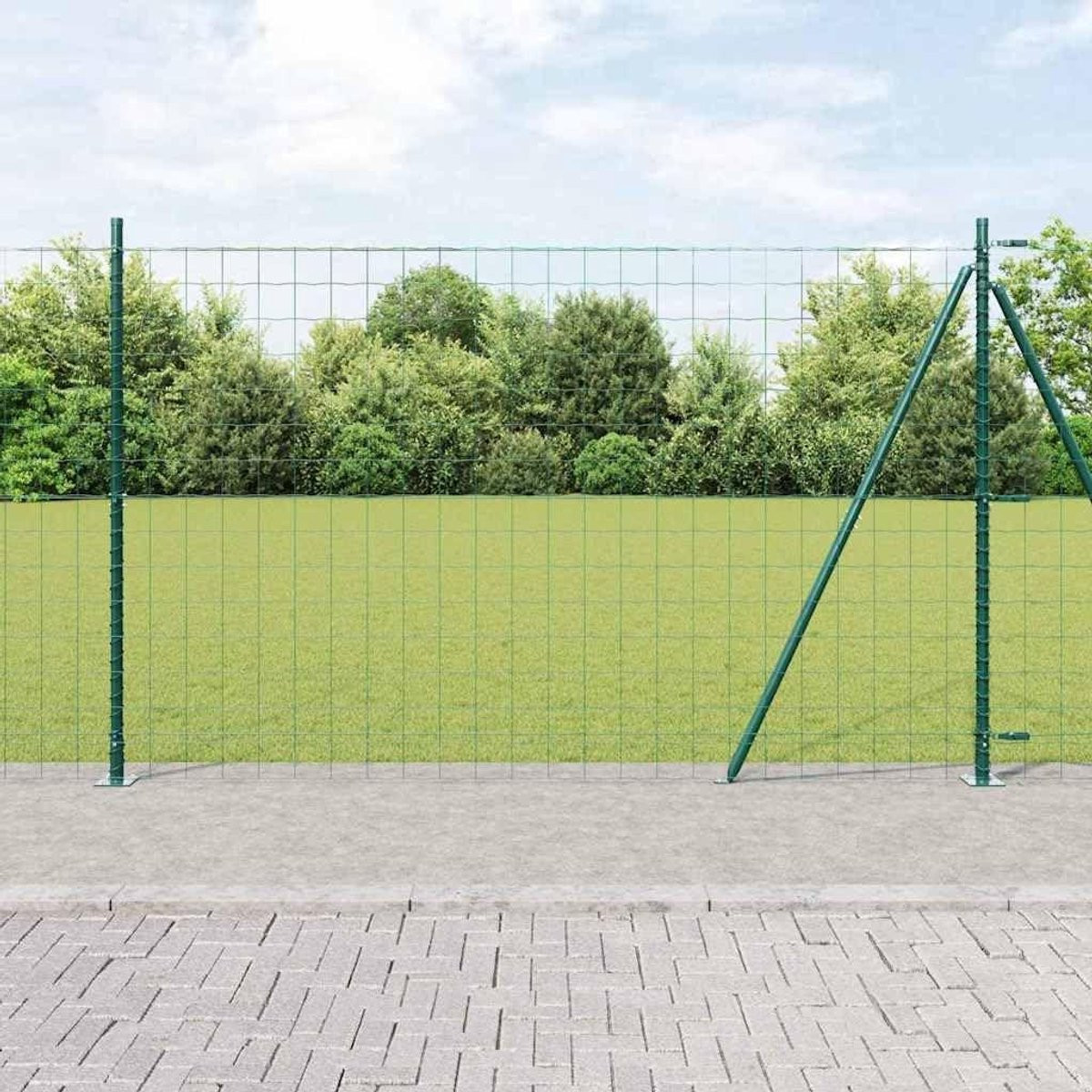 Groen Metalen Tuinhek - Weerbestendig Draadgaas Omheining van Staal - 10 meter