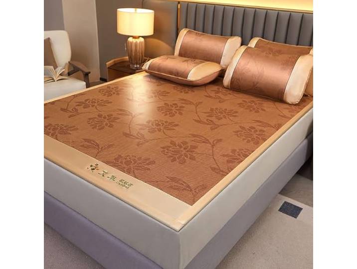 YUAWEGFDR Sommerschlafmatte aus Bambus Mehrfarbiges 90–200 cm großes Tatami-Bett for den Außenbereich(Color E,150cm)