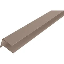 Fiberdeck Alu WEO Essential Cladding F-Profil Light Grey 35x45mm L-300 cm