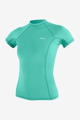 O'Neill s Basic Skins-2 Short Sleeves Rash Guard in Holiday, Size XL, Polyester/Spandex