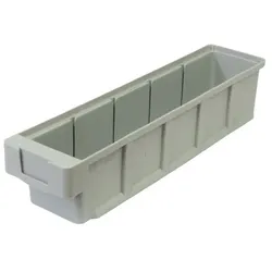 PROREGAL Mega Deal 16x Regalkasten Classic | Grau | HxBxT 8,3x9x50cm | Polypropylen | Sichtlagerkasten, Sortimentskasten, Sortimentsbox, Kleinteilebox