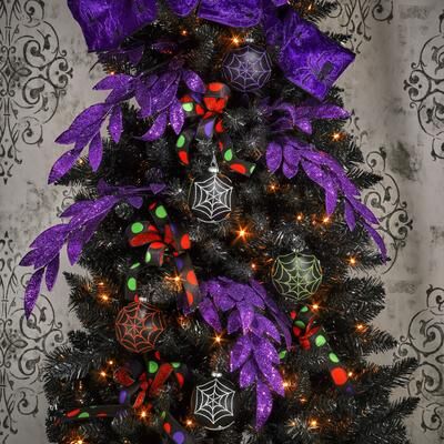 Regency International "30"" Glitter Laurel Leaf Spray"