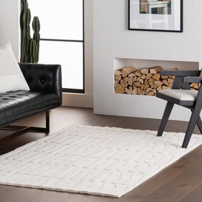 Nuloom Tavina Solid Cloud Washable Area Rug