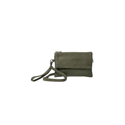 Handtasche STILL NORDIC "Still Nordic Bag stillAnouk", Damen, Gr. onesize, grün (schwarz olive), Obermaterial: 100% Leder, Taschen Handtasche